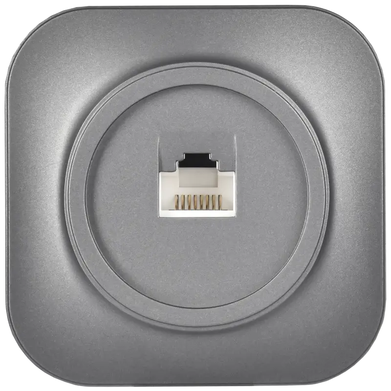 GLORY Розетка для открытой установки компьютерная RJ45 кат.5E РК10-ХСм сталь матовый IEK