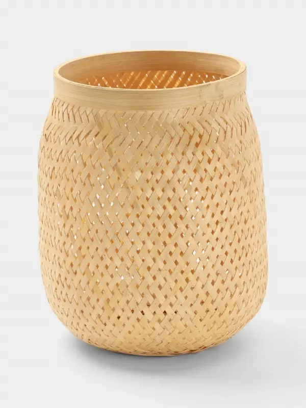 Корзинка плетёная из бамбука, 20&times;20&times;28 см