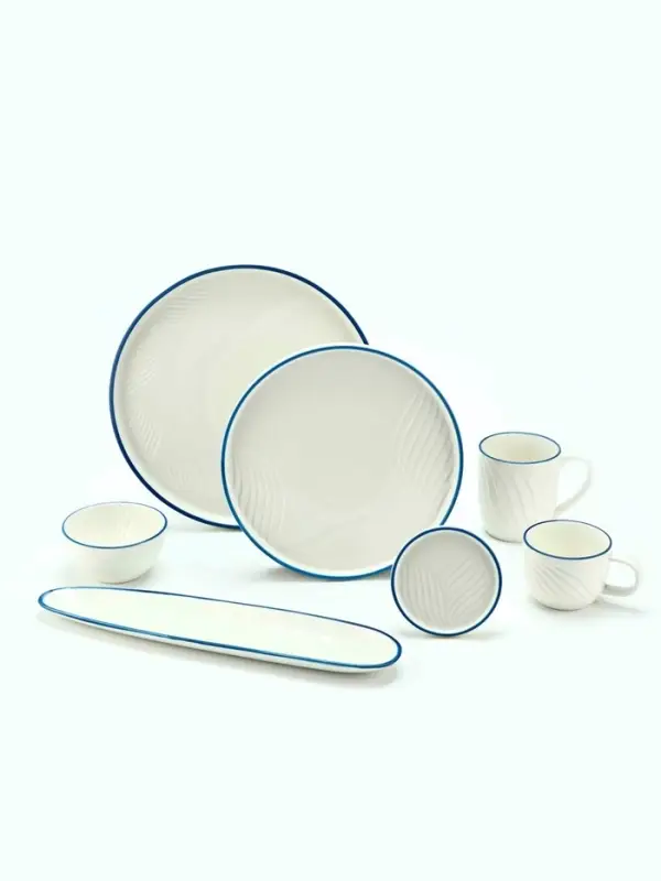 Тарелка плоская керамическая &laquo;Оушен&raquo;, d=27 см, ручная работа