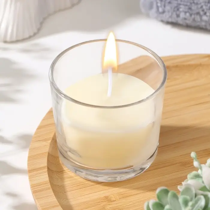 Свеча ароматическая в стакане АЛАНИЯ "Персик", 5,5 см