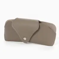 Футляр для очков, на кнопке, 16&times;3&times;6.3 см, серый