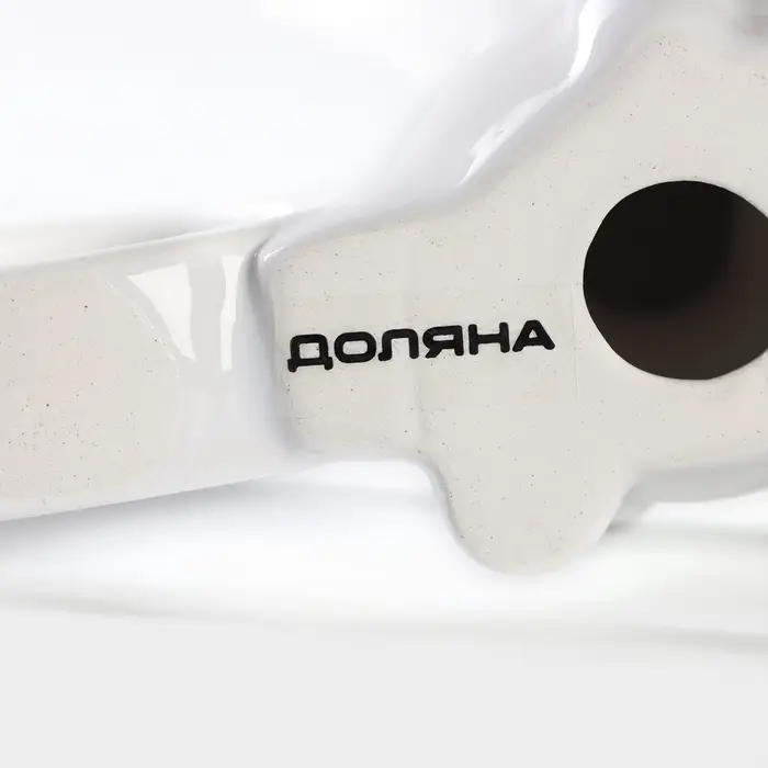 Кольцо для салфеток Доляна &laquo;Зайка&raquo;, 9.1&times;4.3&times;10.5 см, доломит, белое