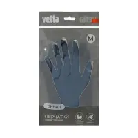 Перчатки прочные тм VETTA, размер M, ПВХ, серый цвет