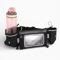 Сумка поясная туристическая, влагозащитная, 52&times;13 см, черная