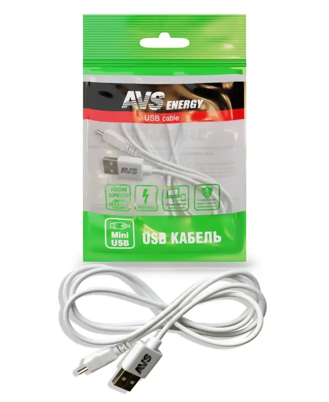 Кабель AVS MN-313 USB/mini-USB, 5 Вт, 1 м (A78042S)