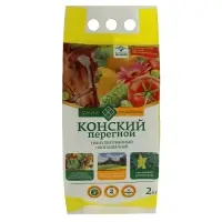 Удобрение органическое &laquo;Конский перегной&raquo;, &laquo;Долина плодородия&raquo;, гранулированное, 2 кг