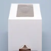 Коробка кондитерская для макарун, с ложементом, белая 18&times;5.5&times;5.5 см