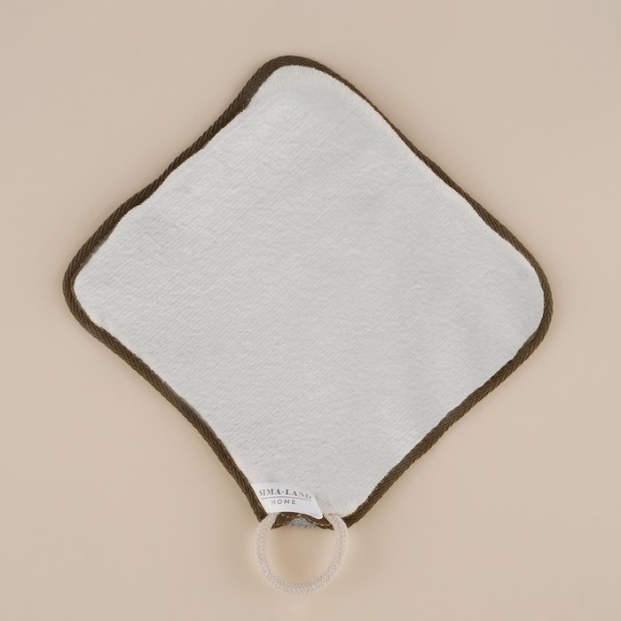 Мочалка массажная SL Home «Ортика», бамбуковое волокно, 21×20,5 см, цвет серый