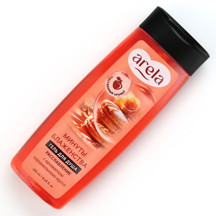 Гель для душа женский «Минуты блаженства», 250 мл, аромат карамельного мусса, ARELA