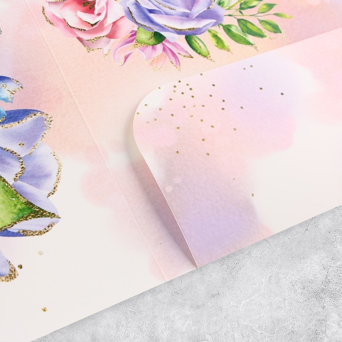 Открытка &laquo;С Днём Рождения&raquo;, цветы, 19 &times; 29 см