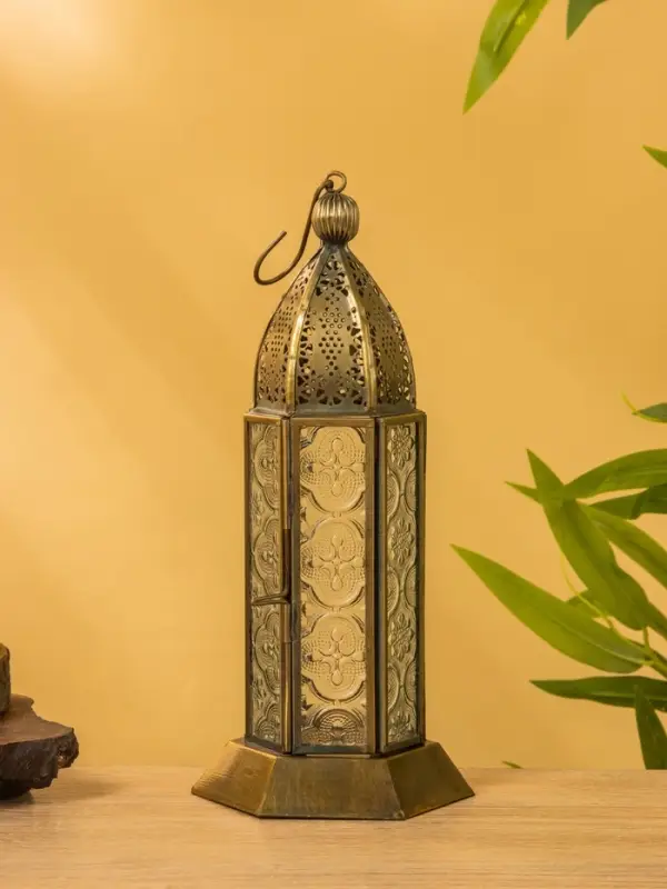 Подсвечник фонарь "Башня Принцессы" железо 10х10х23,5 см