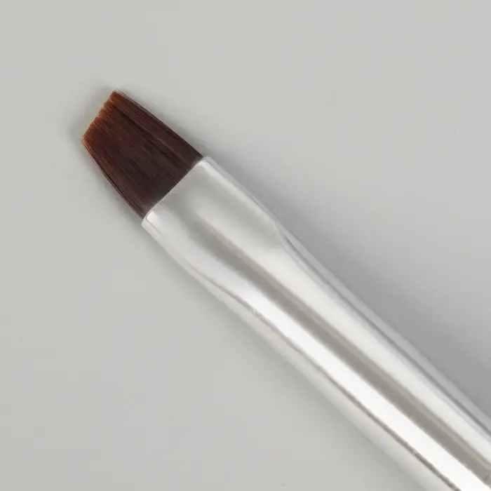 Кисть для наращивания и дизайна ногтей, скошенная, 17.5 см, ворс 8×5 мм, белая Кисть для наращивания и дизайна ногтей, скошенная, 17.5 см, ворс 8×5 мм, белая