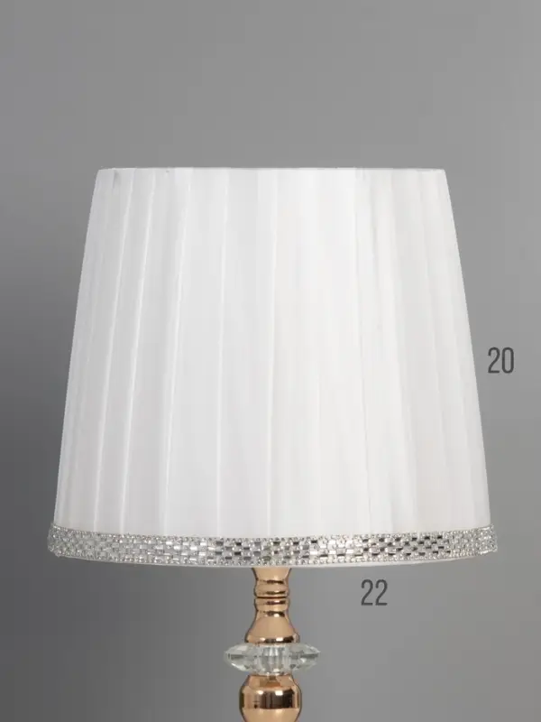 Лампа настольная &laquo;Ким&raquo; 1&times;40 Вт Е27 1&times;5 Вт LED белый/золото 23&times;23&times;40 см