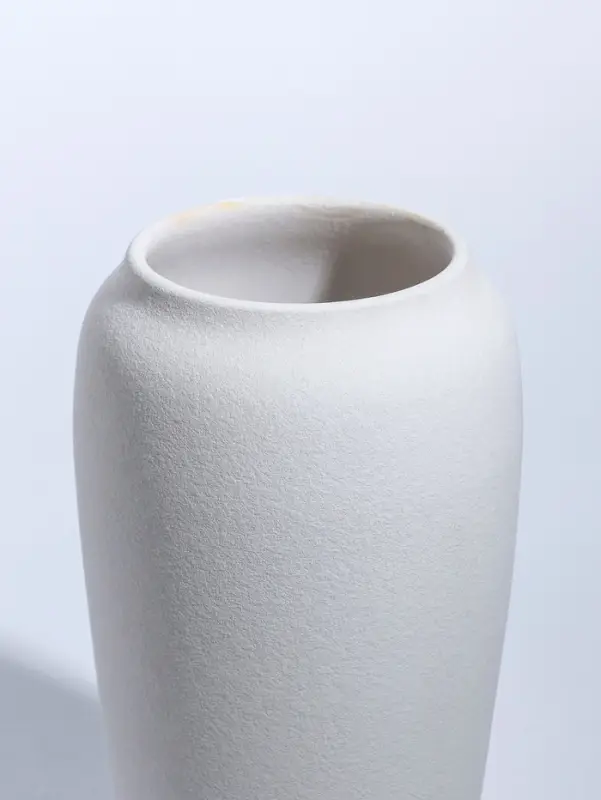 Ваза керамика настольная Ваза керамика настольная "Абиджил" бочка, h=22,5х12, d=9,5 см, белый