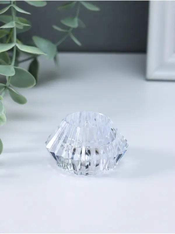 Светодиодная свеча LED - ночник RISALUX &laquo;В чаше&raquo;, от батареек 3&times;LR1130, прозрачный, 6&times;6&times;4 см