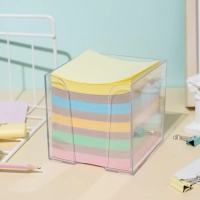 Блок для записей в подставке ATTACHE ЭКОНОМ в стакане 9х9х9 цветной&nbsp;65-80г