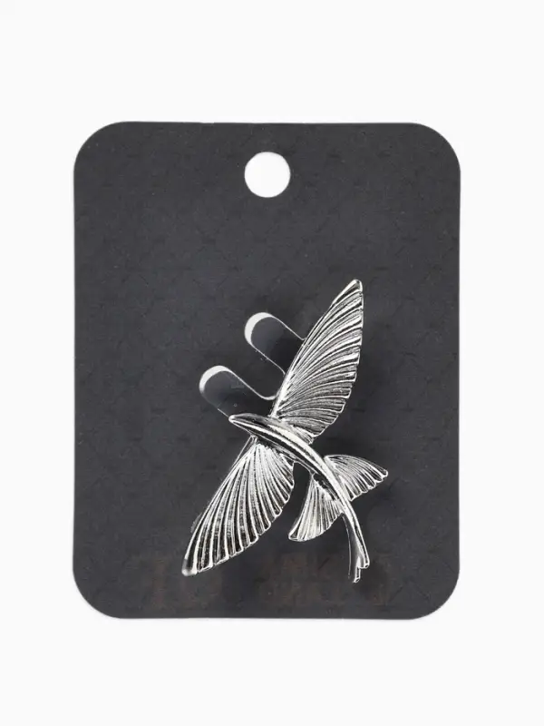 Брошь &laquo;Летучая рыба&raquo;, цвет серебро