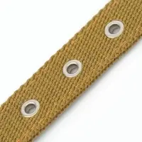 Брезентовый ошейник, 58&times;2.5 см, двухслойный, цвет песочный
