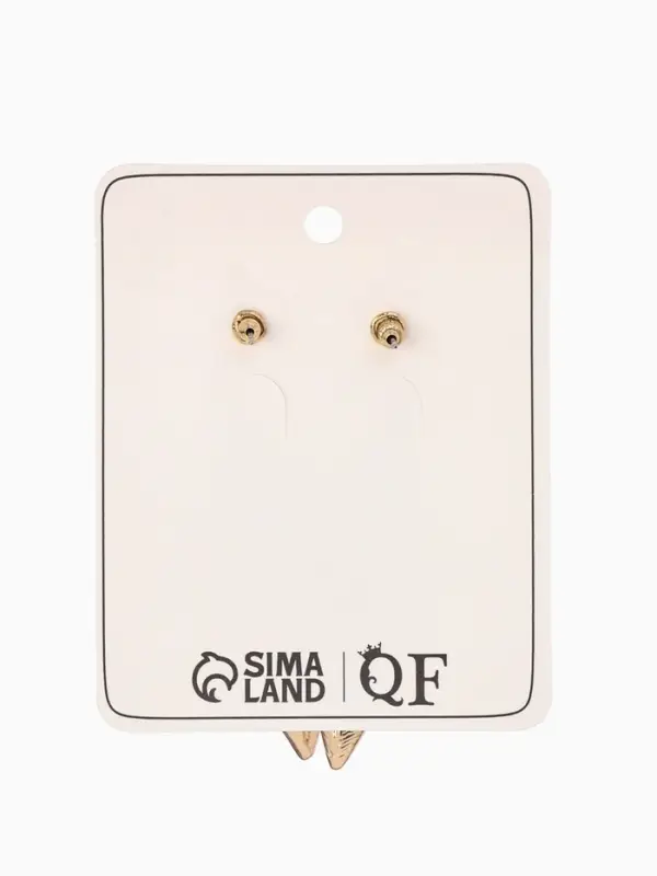 Серьги металл &laquo;Богема&raquo;, скрученный листок, цвет золото