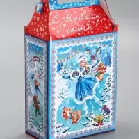 Подарочная новогодняя коробка &laquo;Олимпиада&raquo;, для сладких подарков, 17.8&times;10&times;32.5 см