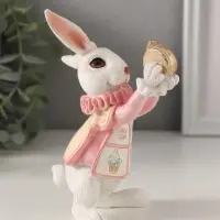 Фигурка полистоун &laquo;Заяц с карманными часами, в розовом&raquo;, 9.5&times;7.5&times;13 см