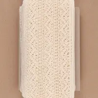 Кружево вязаное, 115 мм &times; 10 &plusmn; 1 м, цвет бежевый