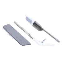 Швабра с распылителем и смен. насадкой тм VETTA, ручка 118см нерж.cталь, насадка микрофибра 41x12см