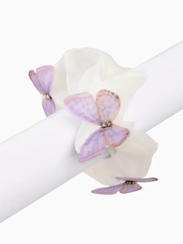 Резинка для волос &laquo;Бабочки&raquo; бежевая, Принцессы Дисней