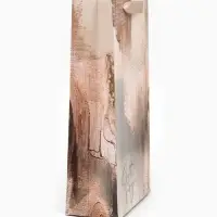 Пакет подарочный под две бутылки, упаковка, Bronza, 35&times;20&times;9 см
