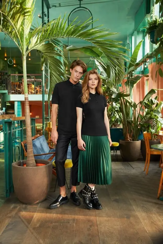 Рубашка поло Safran черная, размер XXL