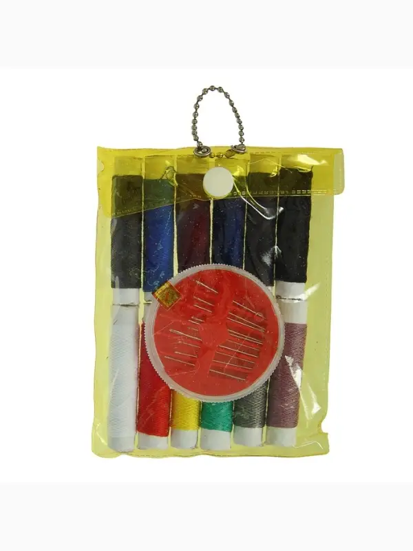 Швейный набор, 22 предмета, в чехле ПВХ, 13&times;9 см, МИКС