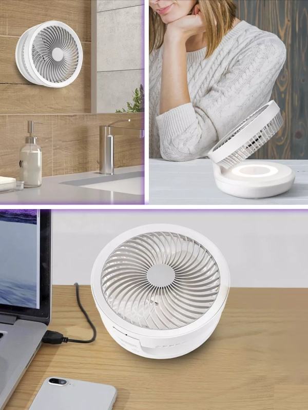 Вентилятор настольный беспроводной КТ-407 - 5 Вт
