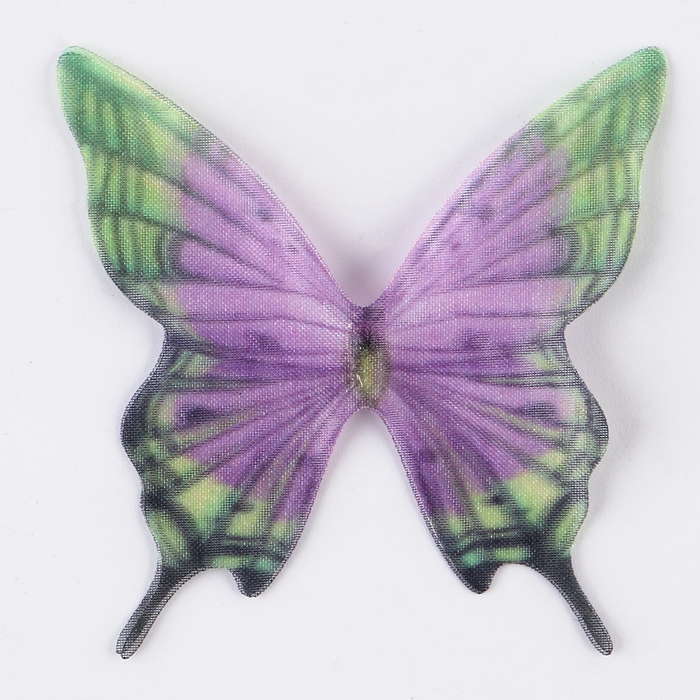 Декор для творчества «Бабочка хохлатка», двухслойный, набор 12 шт., размер 1 шт. — 5 × 5 см