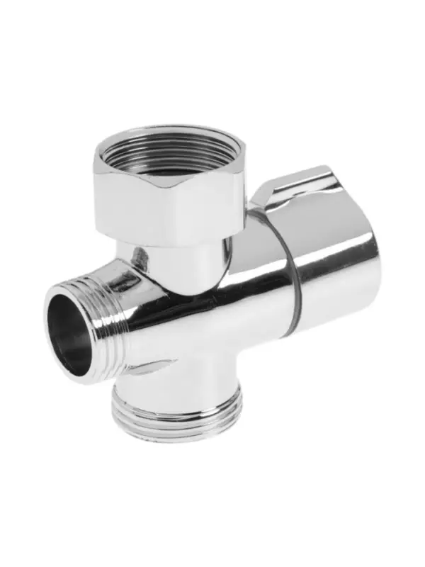 Дивертор ZEIN Z741, для смесителя, корпус цинк, керамика, цвет хром