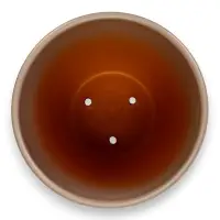 Горшок цветочный с поддоном 5 л, d122/h19,5 см капучино керамика, "Туман" (М)