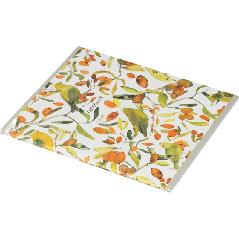 Бизнес-тетрадь Принты А5 48л, клетка, обл. мел. картон, скрепка,птицы