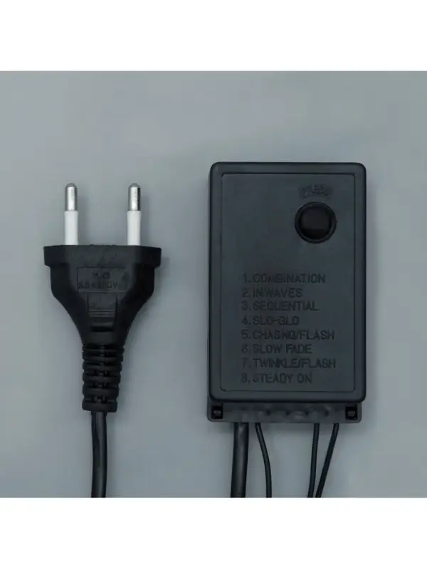 Гирлянда &laquo;Нить&raquo; 10 м с насадками &laquo;Шарики 1.5 см&raquo;, IP44, тёмная нить, 100 LED, свечение зелёное, 8 режимов, 220 В