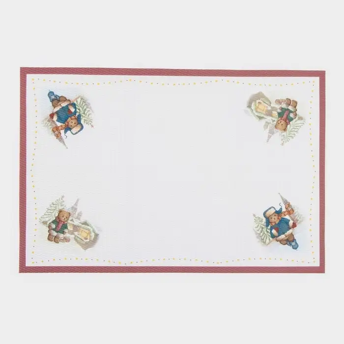 Салфетки сервировочные Доляна &laquo;Московский мишка&raquo;, 4 шт., новогодние, 45&times;30 см