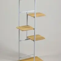 Подставка для цветов Greengo, 5 полок, 36&times;23&times;94 см, напольная, каркас металл, полки МДФ, белая