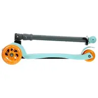 Самокат складной GRAFFITI Baby, колёса световые PU 120/70 мм, ABEC 7, цвет бирюзовый
