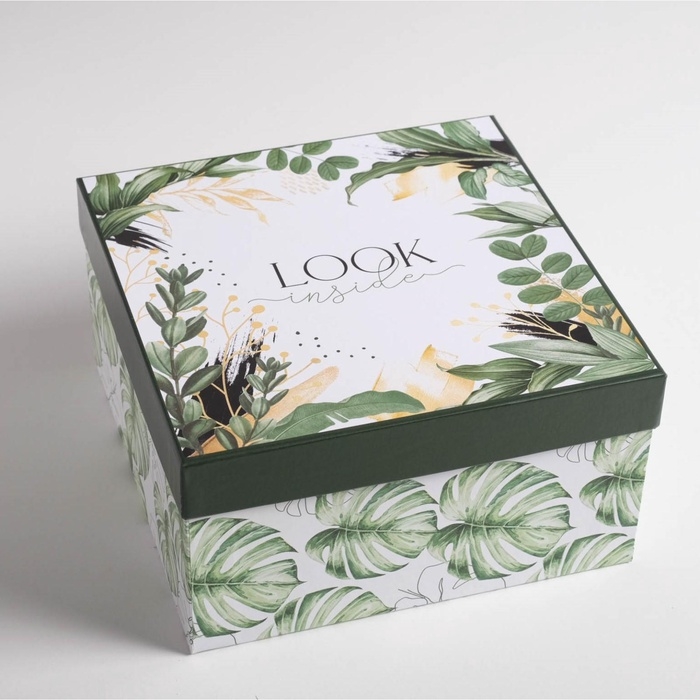 Набор коробок 5 в 1, упаковка подарочная, «Тропический», 14 х 14 х 8‒22 х 22 х 12 см