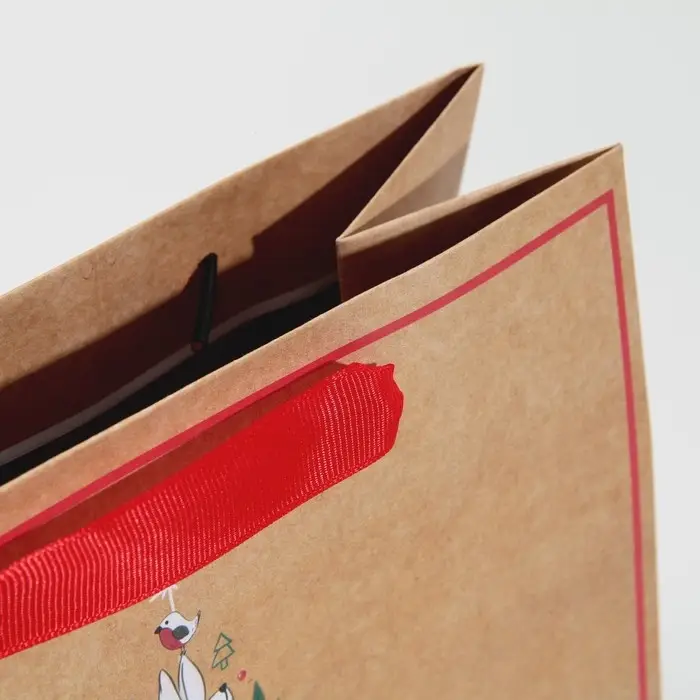 Пакет подарочный новогодний крафтовый квадратный «Друзья», 22 х 22 х 11 см Пакет подарочный новогодний крафтовый квадратный «Друзья», 22 х 22 х 11 см