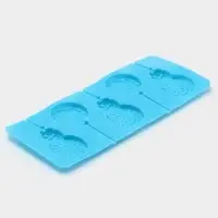 Форма для леденцов Доляна &laquo;Улыбка&raquo;, силикон, 25&times;9.5 см, 5 ячеек, с палочками, МИКС