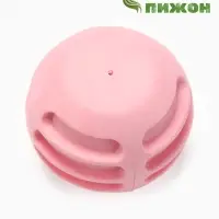 Мяч для собак &laquo;Полосатик&raquo;, 6 см, рифлёный, TPR, розовый