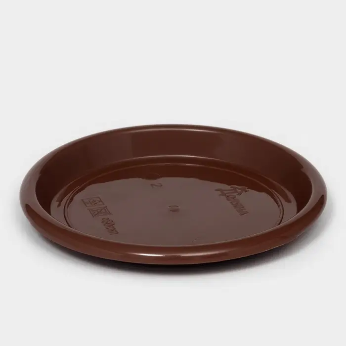 Горшок для цветов с поддоном «Доляна. Эрика», 700 мл, пластиковый, коричневый Горшок для цветов с поддоном «Доляна. Эрика», 700 мл, пластиковый, коричневый