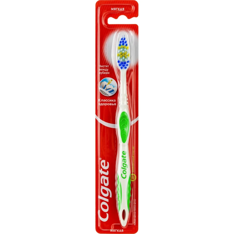 Зубная щетка COLGATE КЛАССИКА ЗДОРОВЬЯ мягкая  жест FVN50307