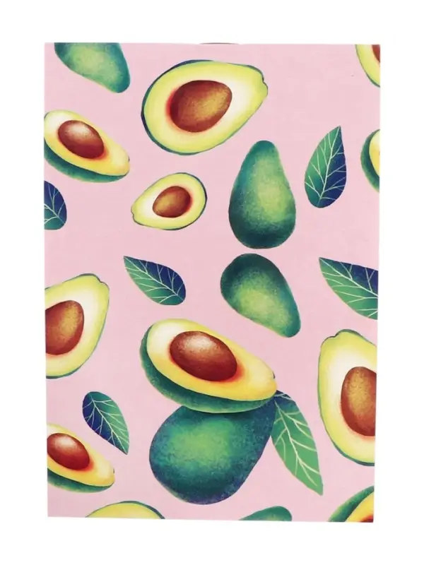 Набор блокнотов А6 32л кл на скобе Авокадо, мел карт, бл офс, 4В 20шт