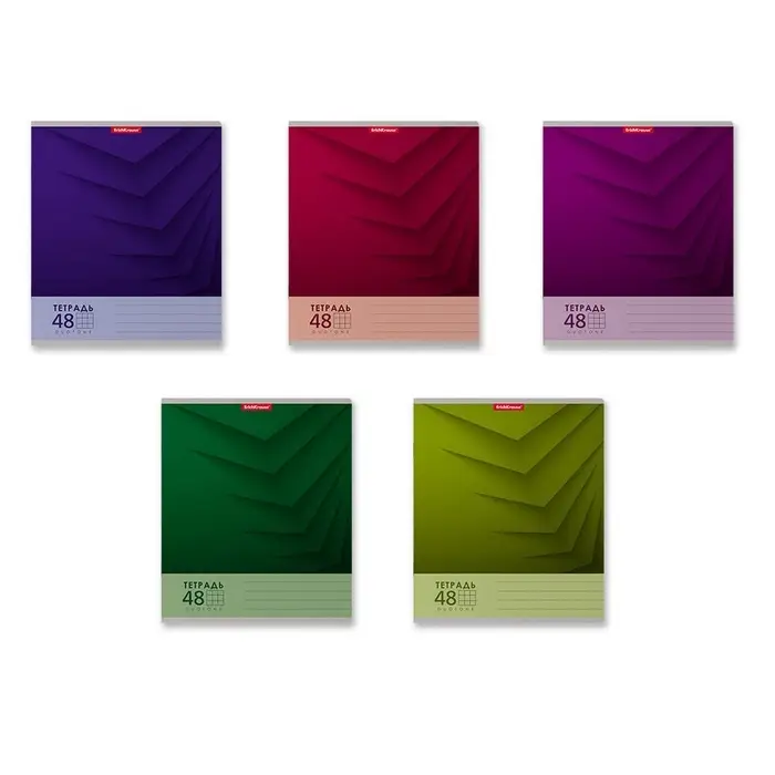 Тетрадь 48 листов в клетку, ErichKrause Duotone Next, обложка мелованный картон, МИКС