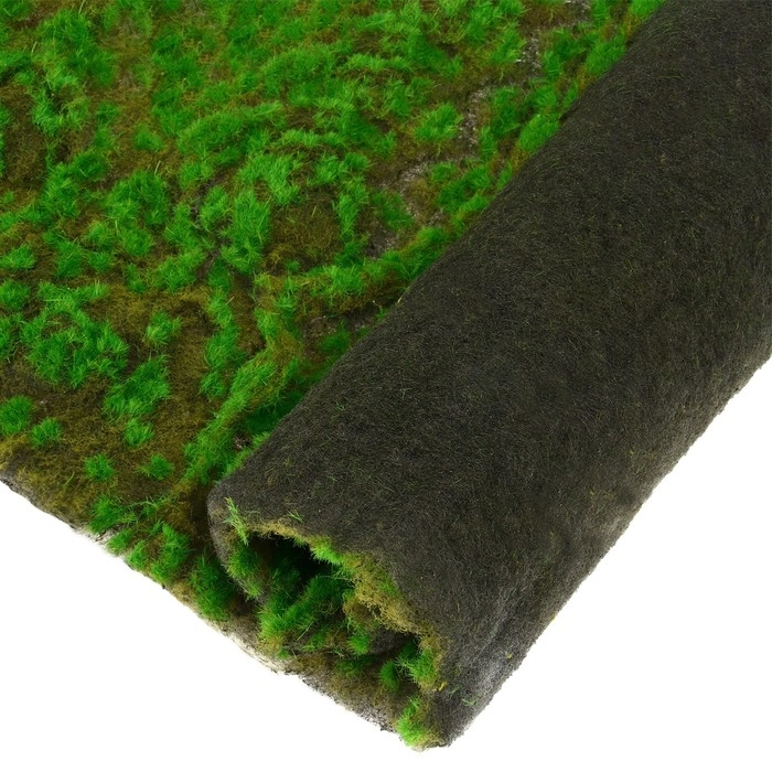 Мох искусственный, декоративный, полотно 1 × 1 м, рельефный, камни, Greengo Мох искусственный, декоративный, полотно 1 × 1 м, рельефный, камни, Greengo
