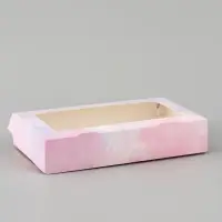 Коробка подарочная с окном &laquo;Для тебя&raquo;, 20&times;12&times;4 см, самосборная